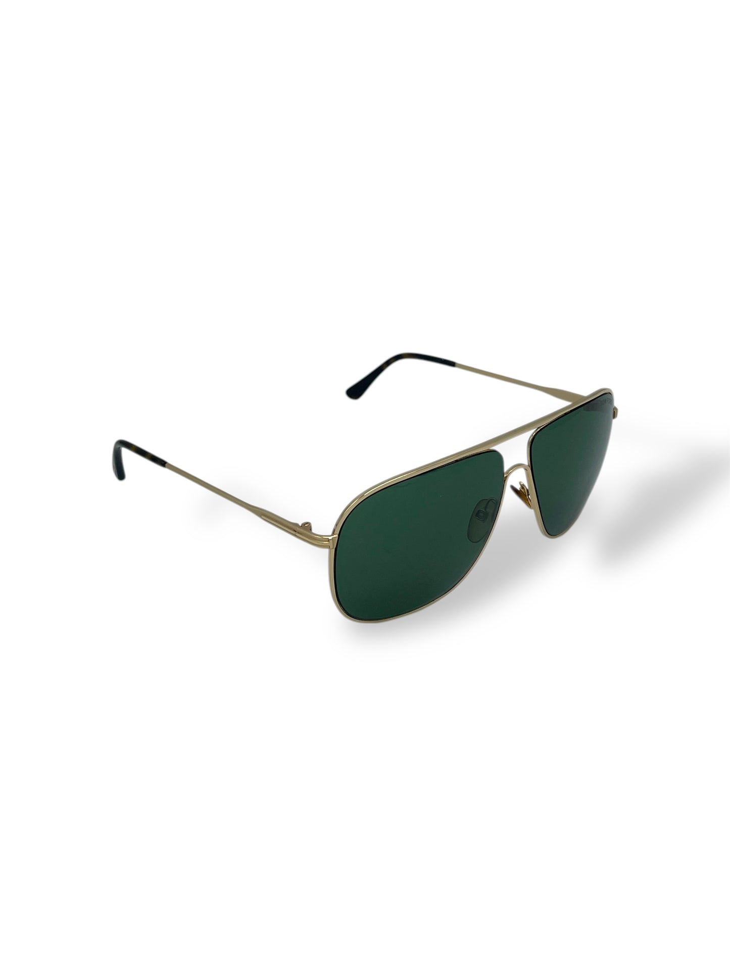 Tom Ford Gold & Tortoiseshell Dominic Aviator Sunglasses