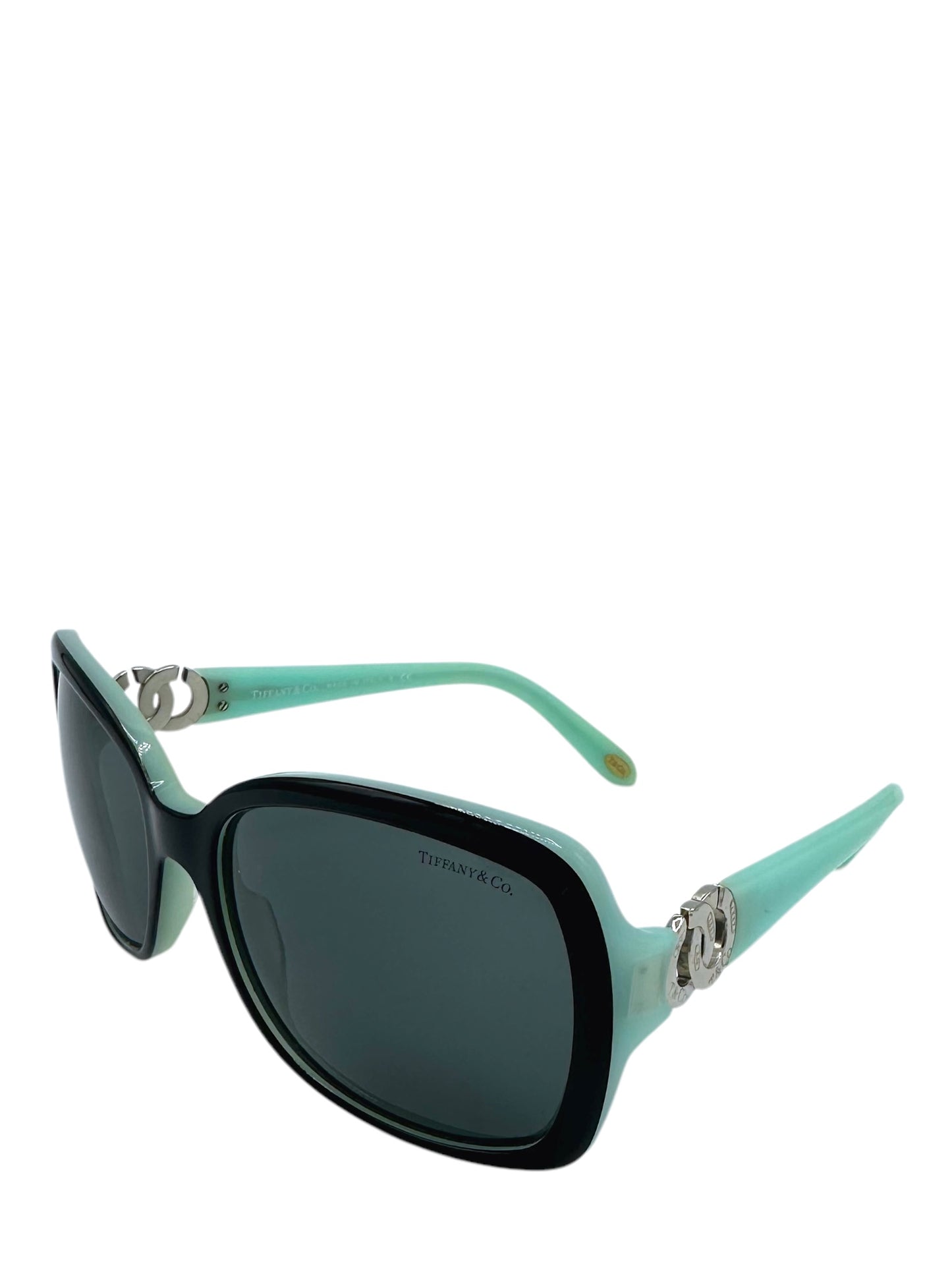 Tiffany & Co. Tiffany Blue & Black Rounded Square Sunglasses