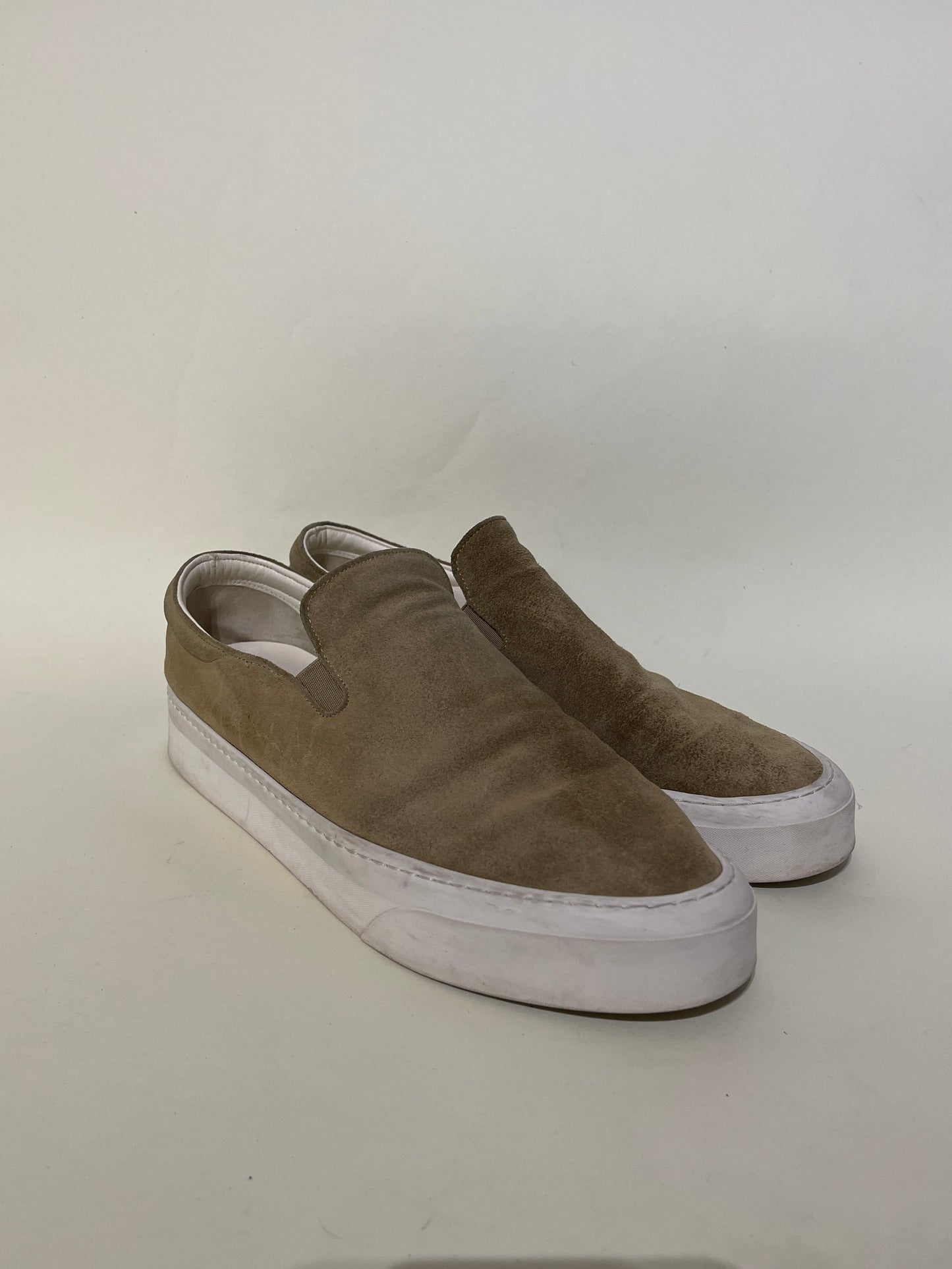 The Row Dark Tan Suede Slip On Sneakers 8.5 M / 10 W