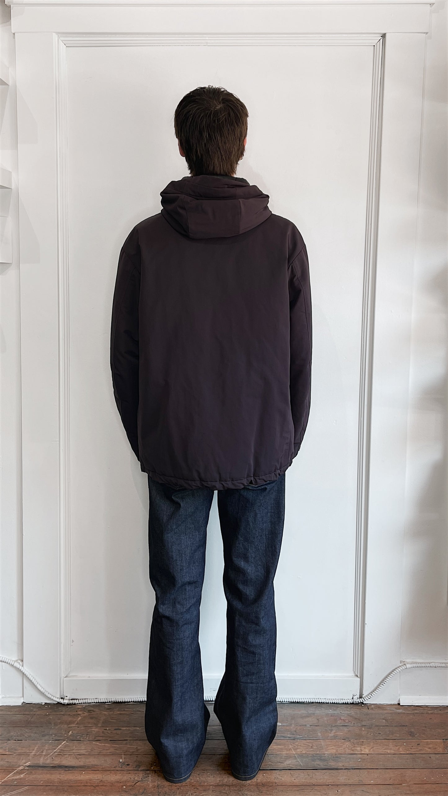 Uniqlo +J Maroon Half Down Filled Jacket Large