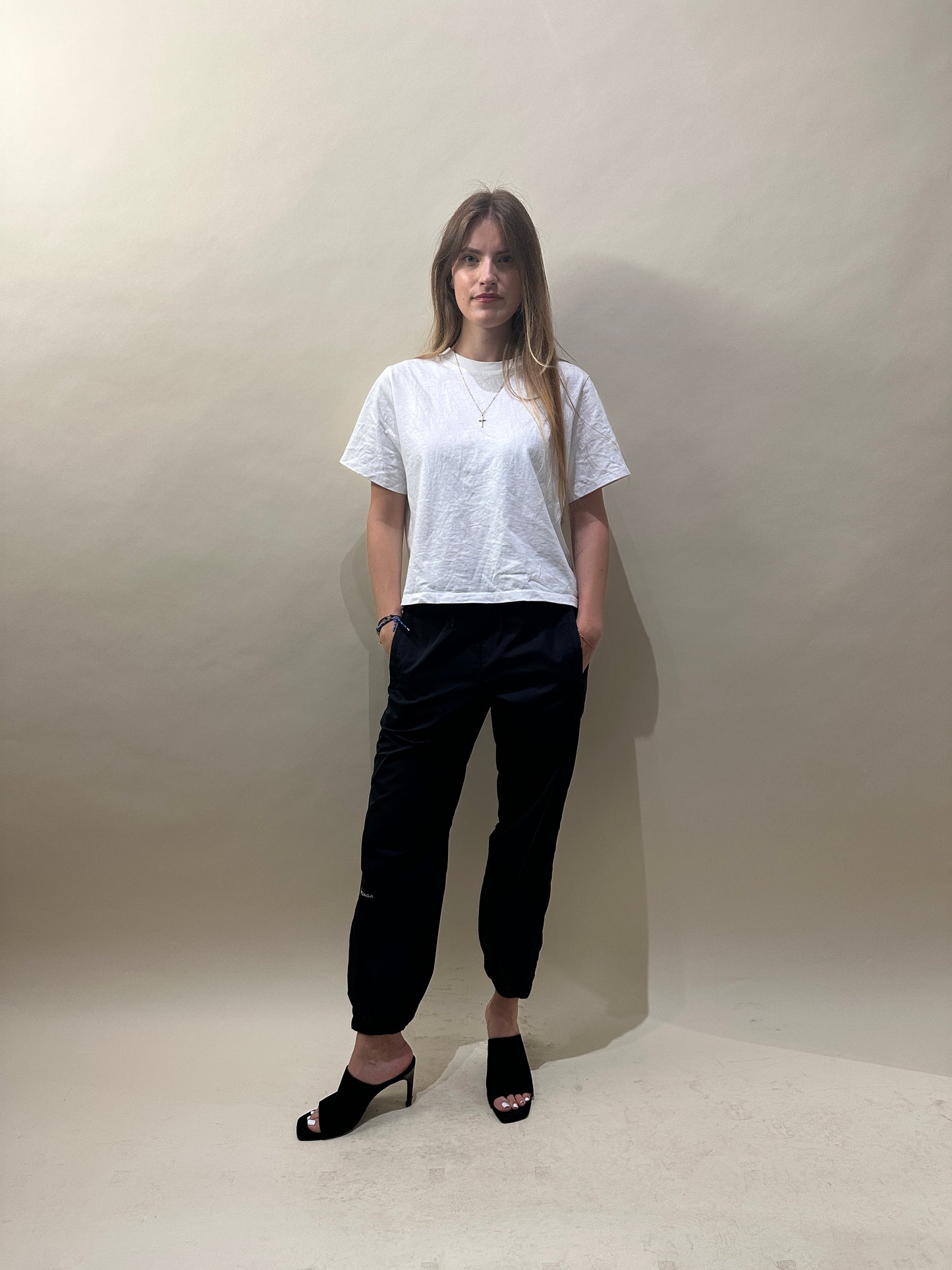 Balenciaga Navy Blue Nylon Track Pants Medium - M