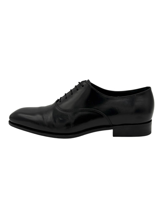 Salvatore Ferragamo Black Smooth Leather Oxford Dress Shoes 9 M / 10.5 W