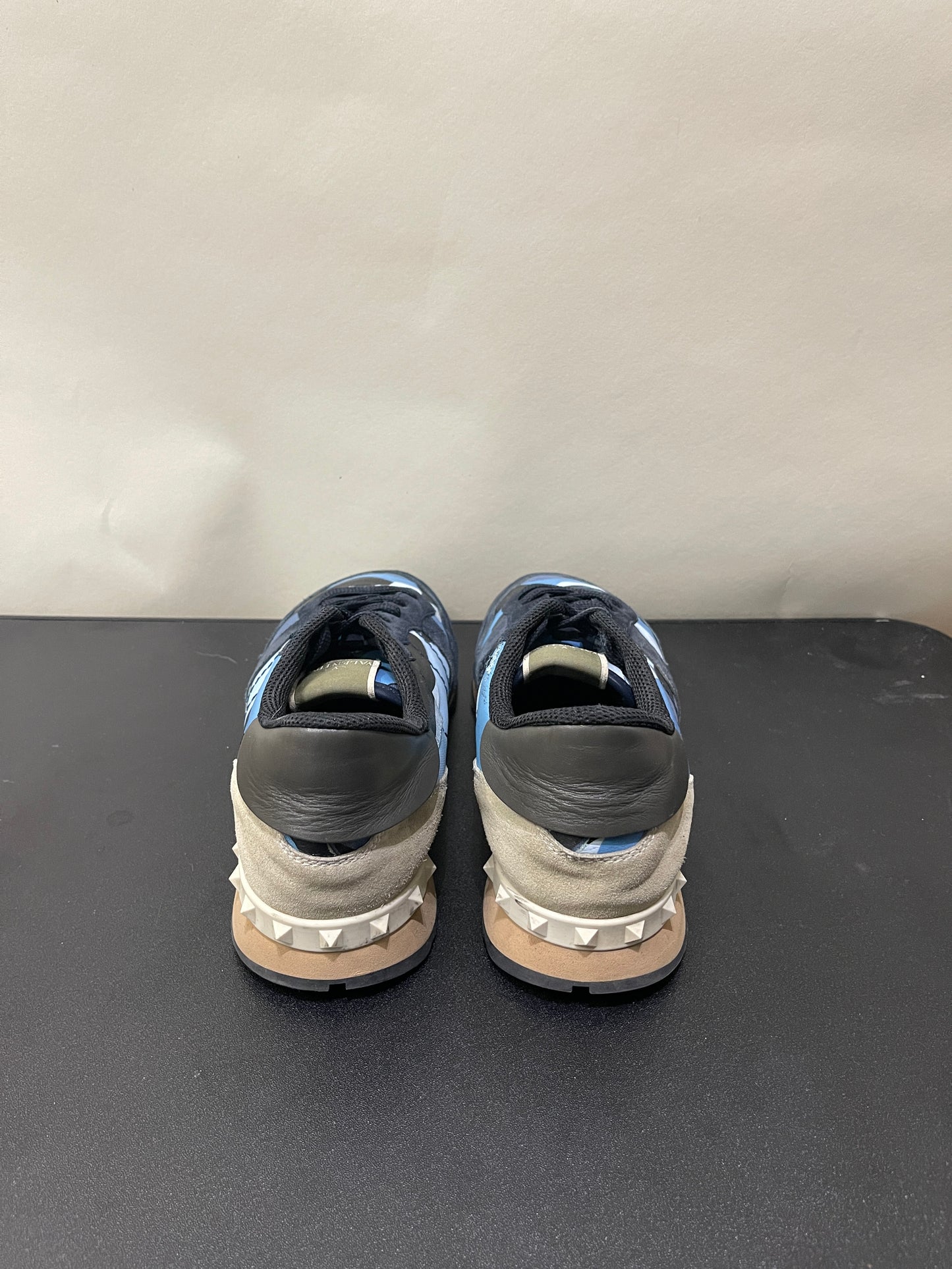 Valentino Blue Camo Rockrunner Sneakers 8 M / 9.5 W