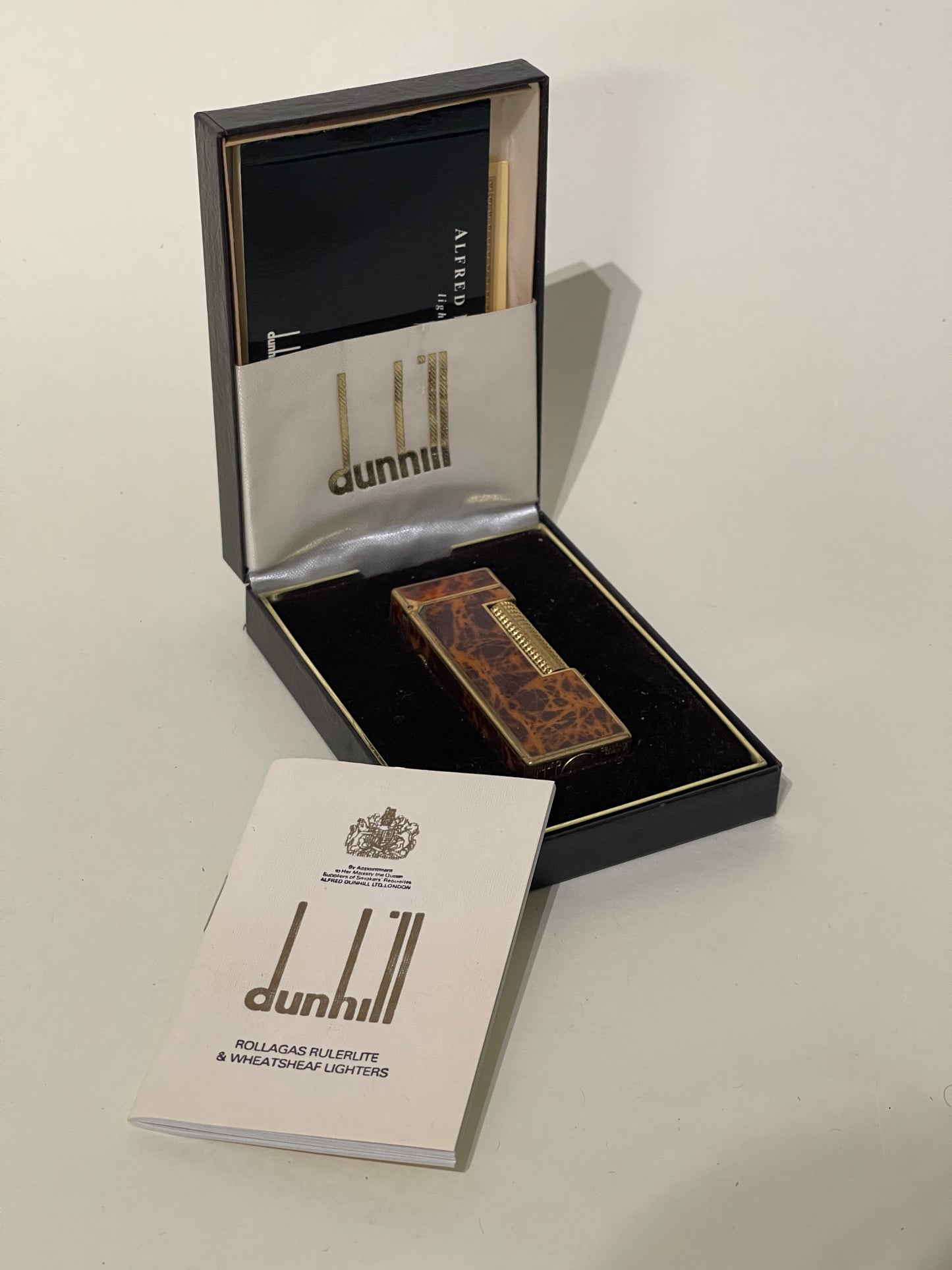Dunhill Brown Marble Lacquer Rollagas Lighter