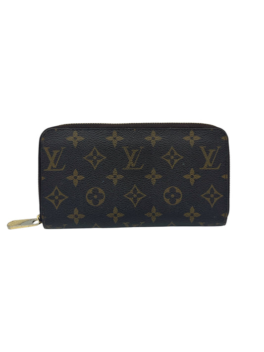Louis Vuitton Brown Coated Canvas Monogram Zippy Wallet