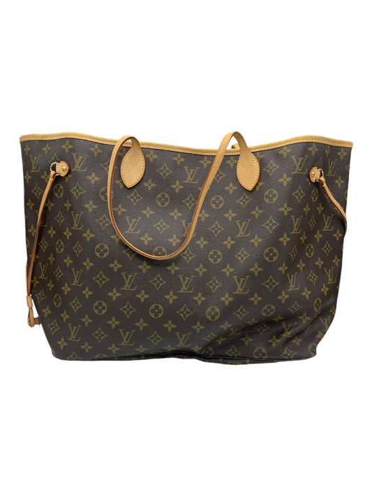 Louis Vuitton Brown Coated Canvas Monogram Neverfull Bag