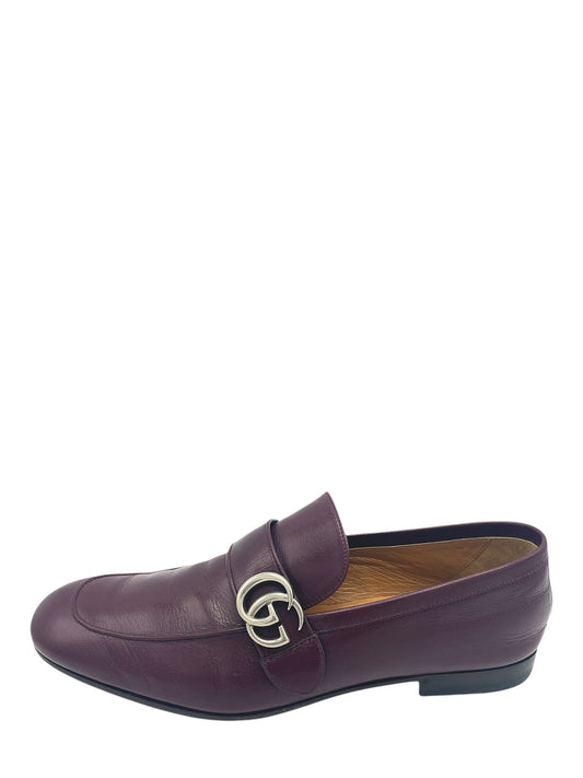 Gucci Eggplant Leather Donnie Loafers 9.5 M / 11 W