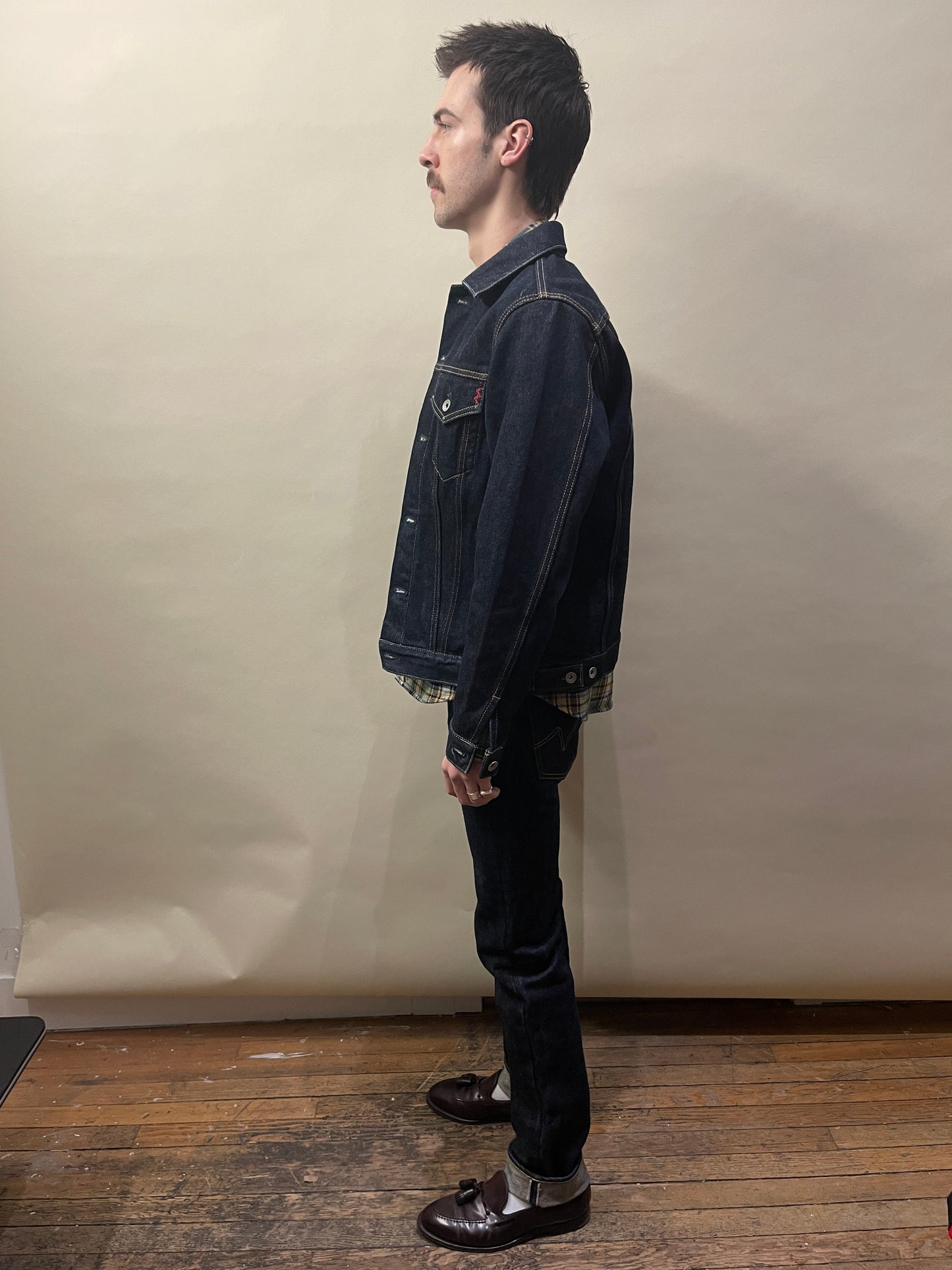 Iron Heart Indigo 666S-21 21oz Slim Straight Selvedge Jeans 30