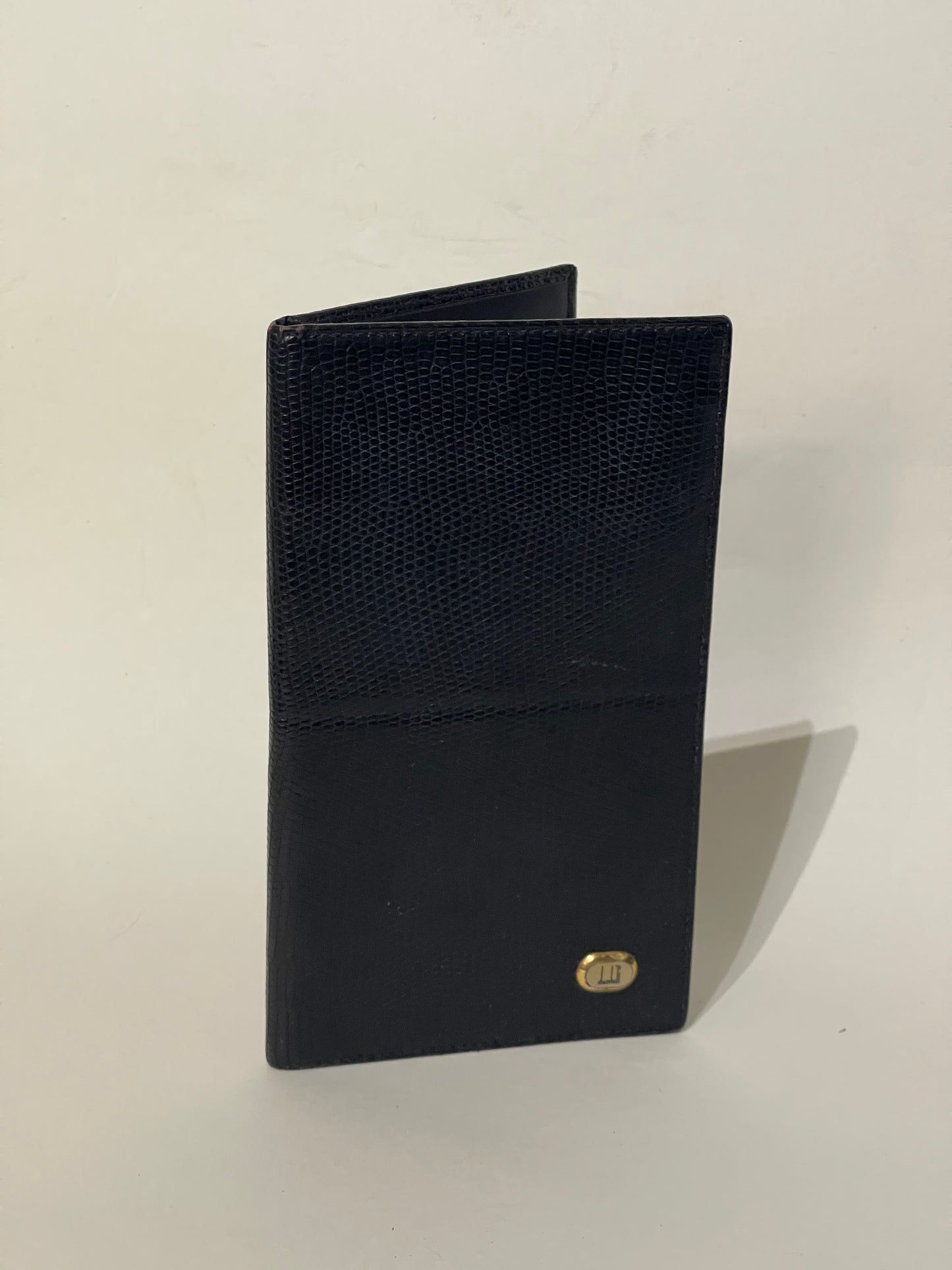 Dunhill Black Snake Embossed Long Wallet