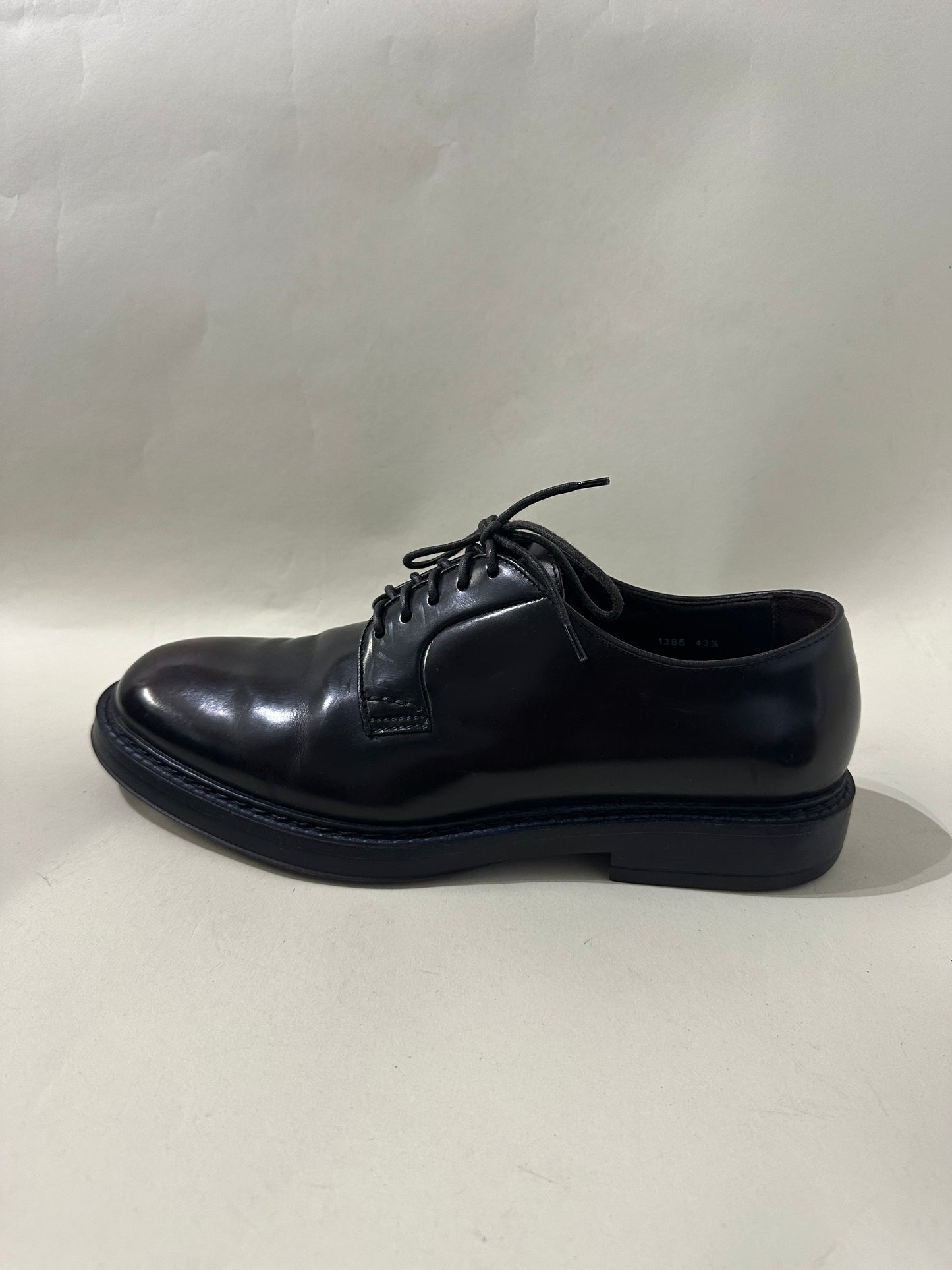 Doucal's Dark Brown Leather Derby Dress Shoes 10.5 M / 12 W