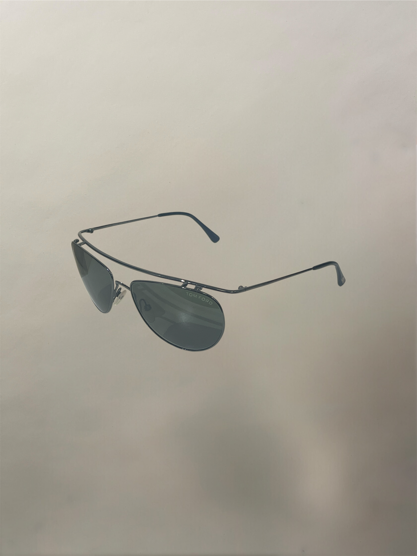 Tom Ford Gunmetal Metal Frame James Aviator Sunglasses