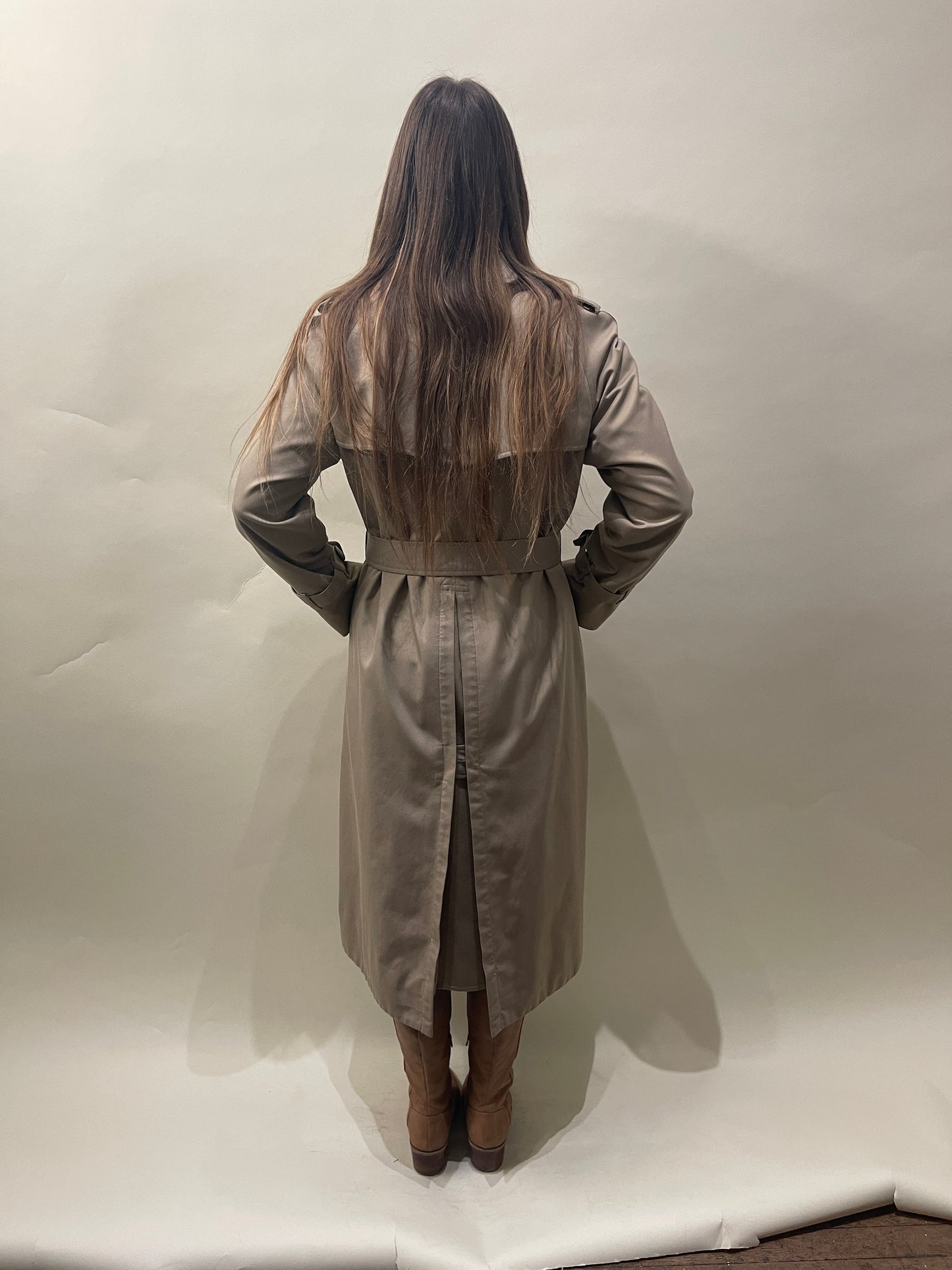 Burberrys' Tan Cotton Blend DB Trench Coat Medium - M