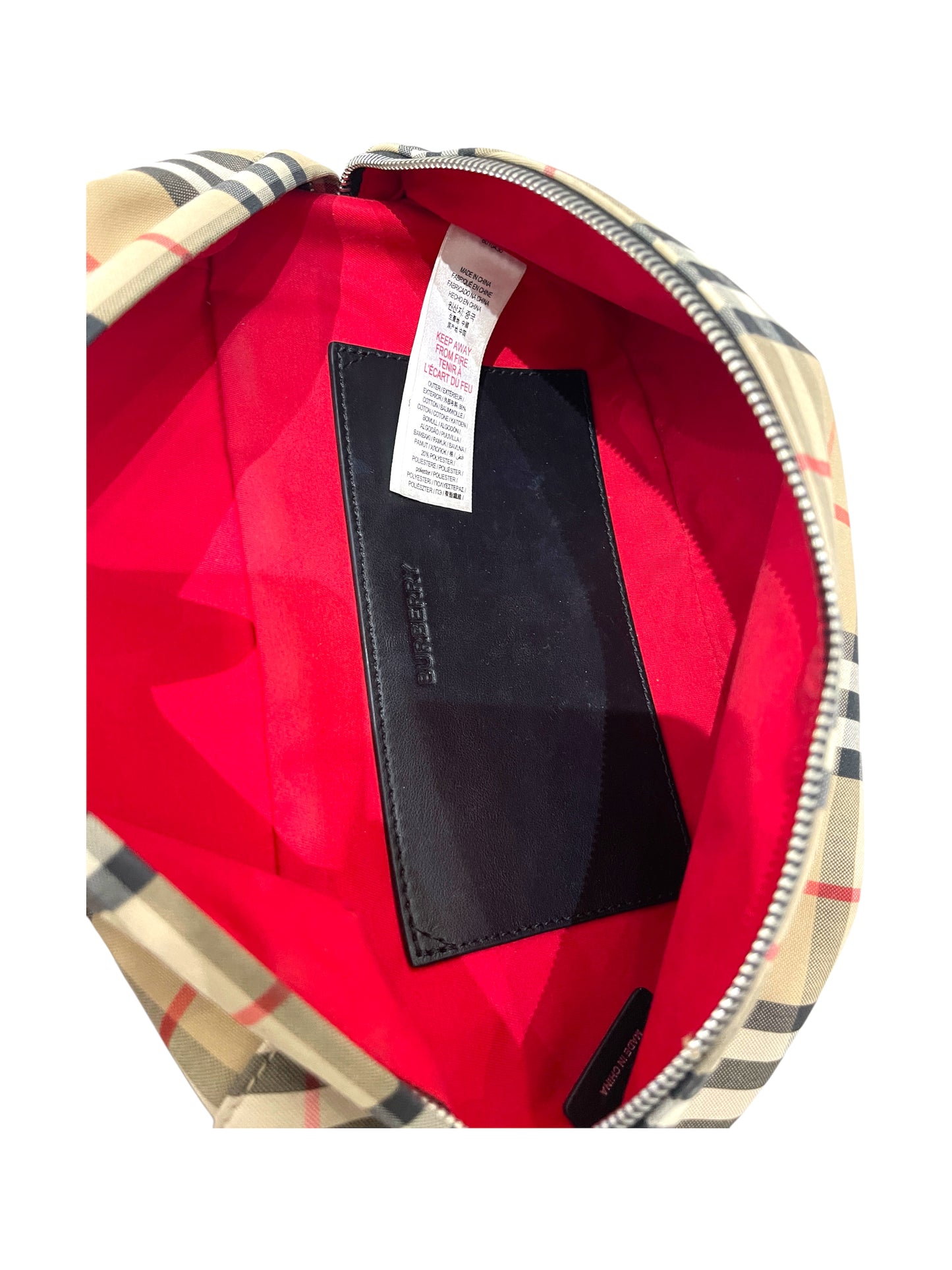 Burberry Beige Nova Check Sonny Belt Bag