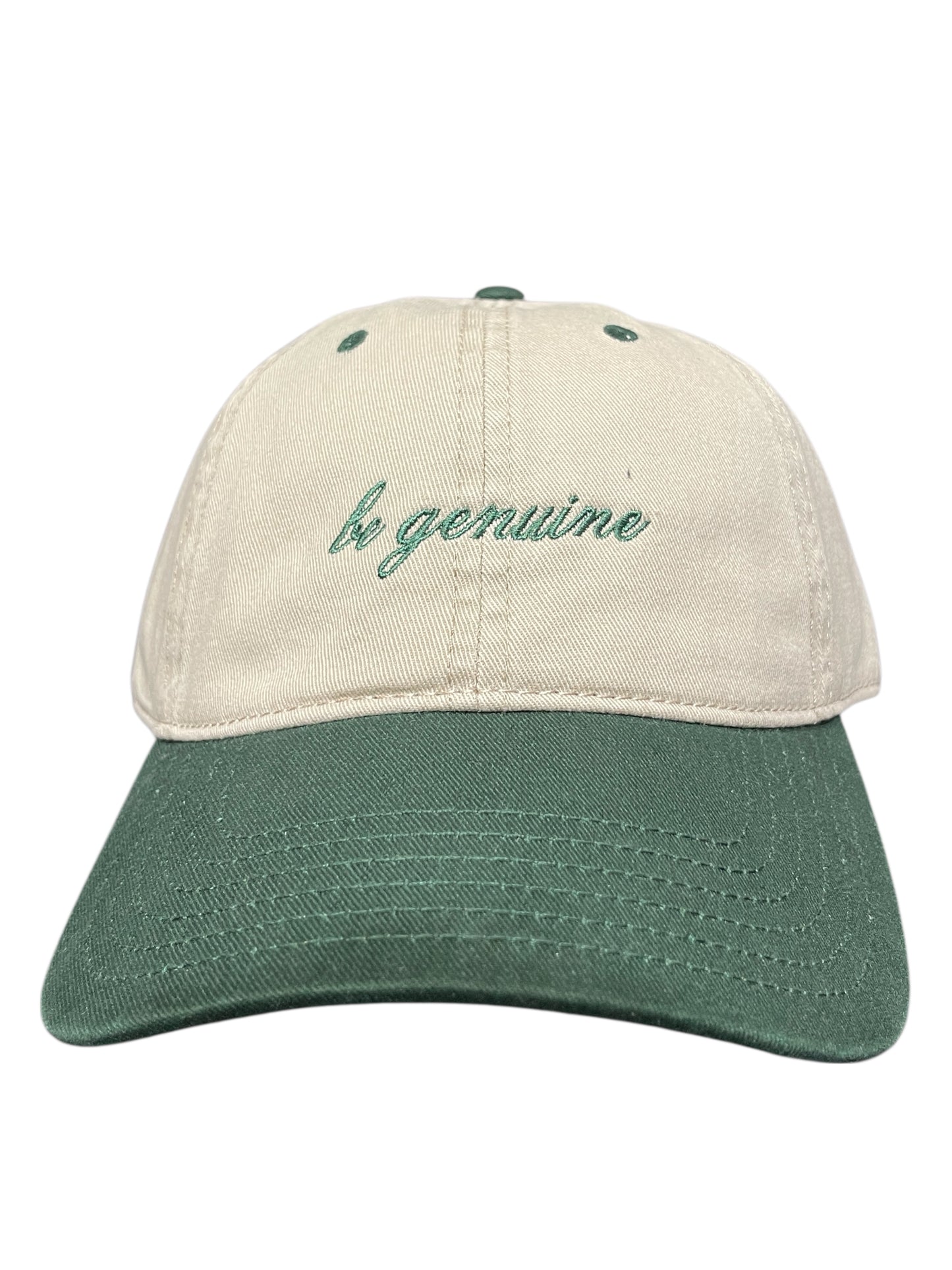 Genuine Soft Construction Two Tone Cotton Dad Cap