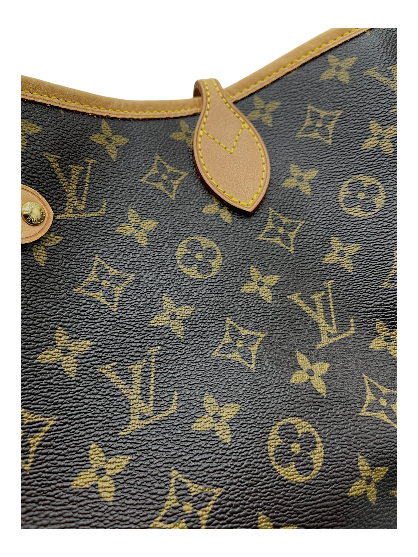 Louis Vuitton Brown Coated Canvas Monogram Neverfull Bag