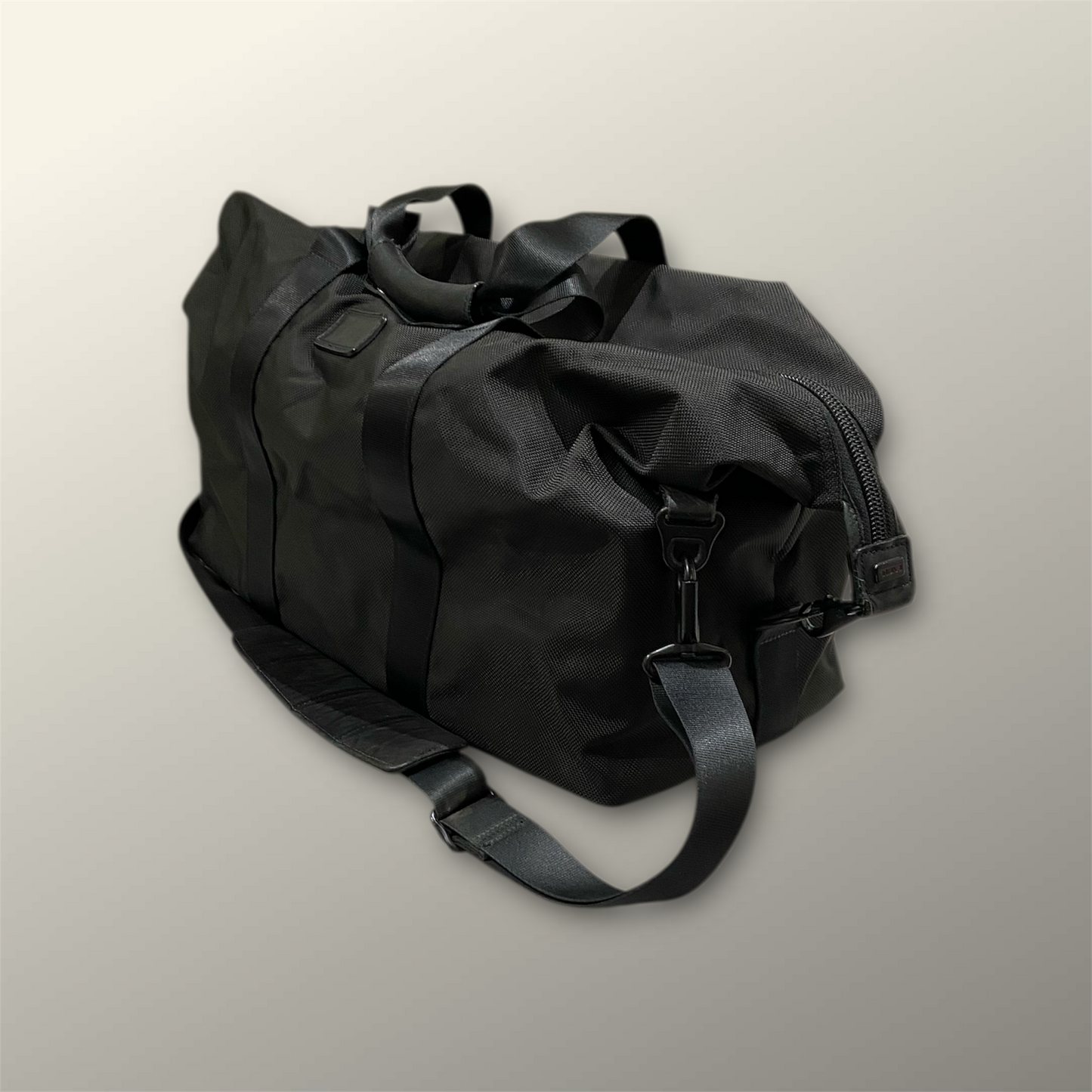 Tumi Black Ballistic Nylon Duffle Bag