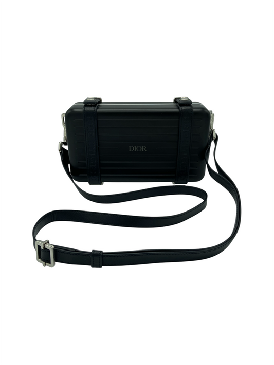 Dior x Rimowa Black Aluminium & Calfskin Personal Clutch