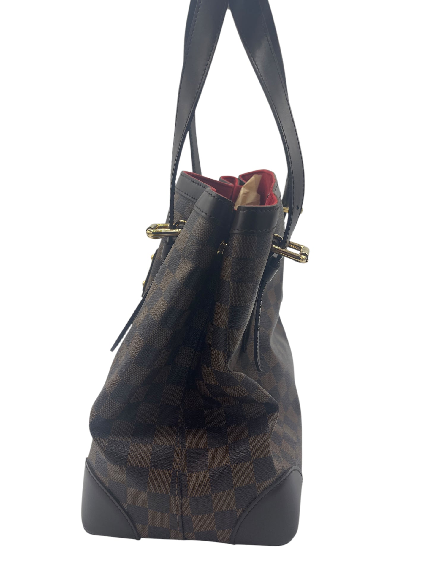 Louis Vuitton Brown Checker Monogram Hampstead MM Damier Ebene Tote