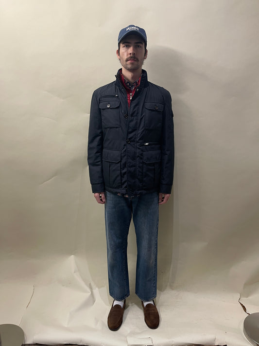 Brunello Cucinelli Navy Blue Multi Pocket Light Jacket Large - L