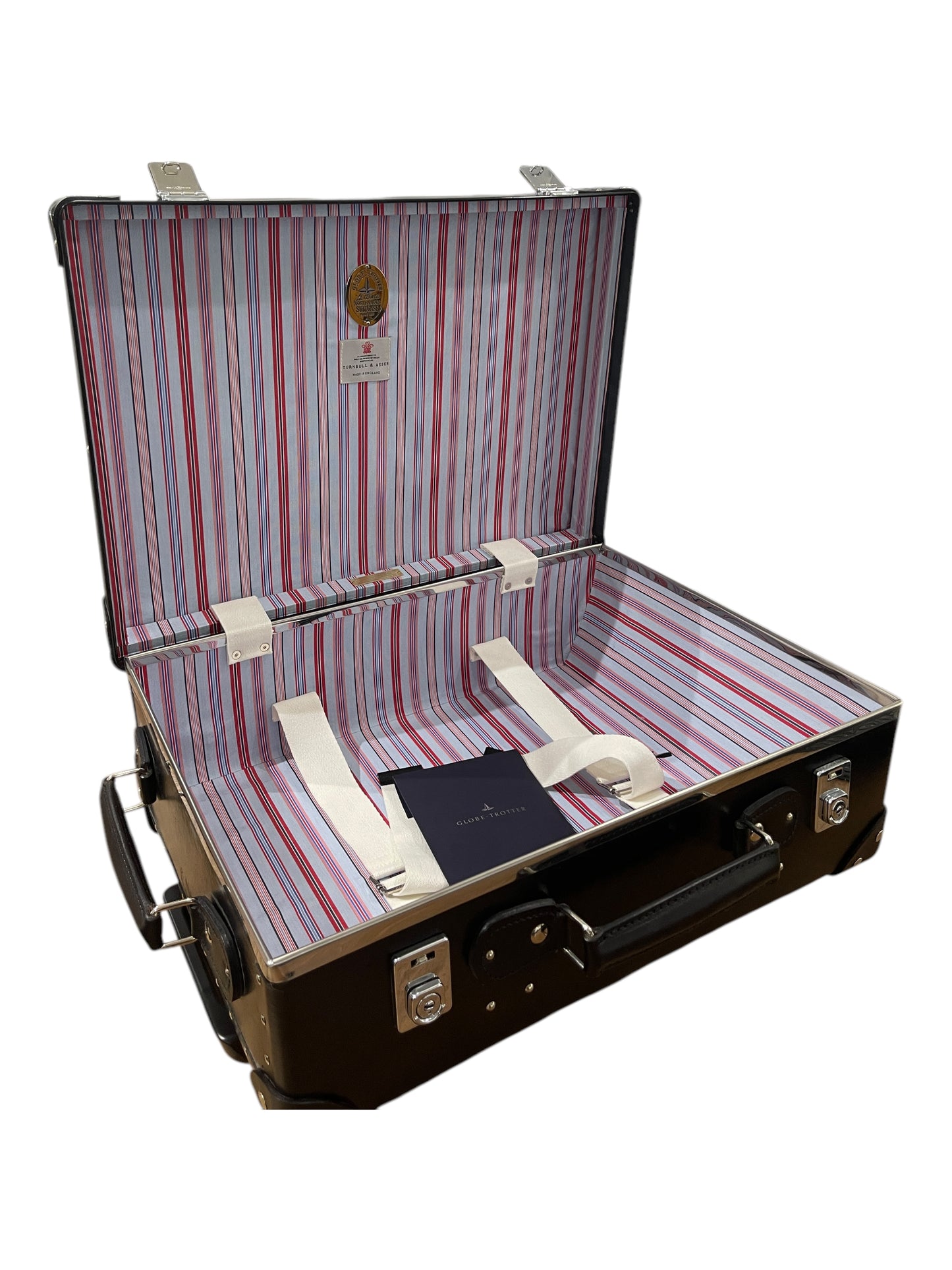 Globe Trotter x Turnbull & Asser Black Leather Limited Edition 21" Suitcase