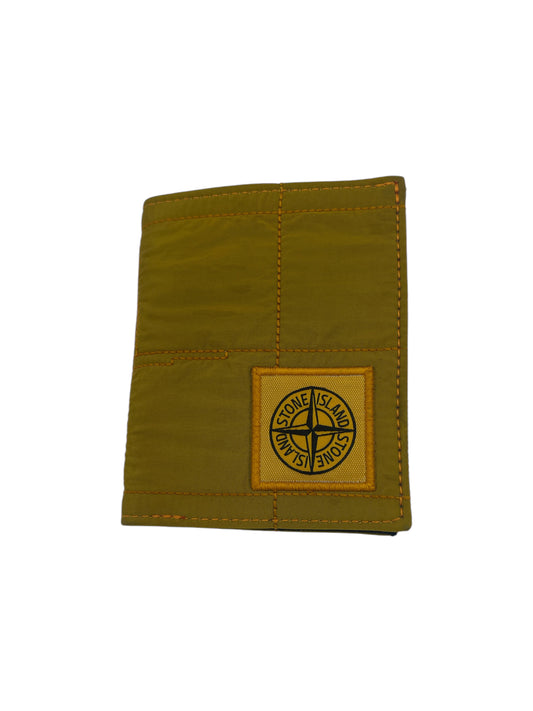 Stone Island Dijon Yellow Nylon Bifold Wallet