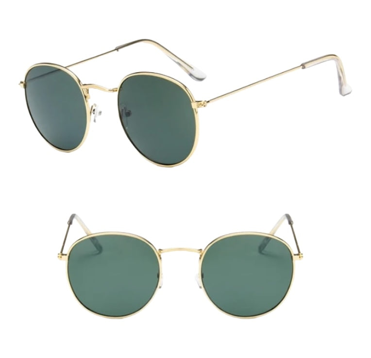 Wire Frame Circular Lens Sunglasses