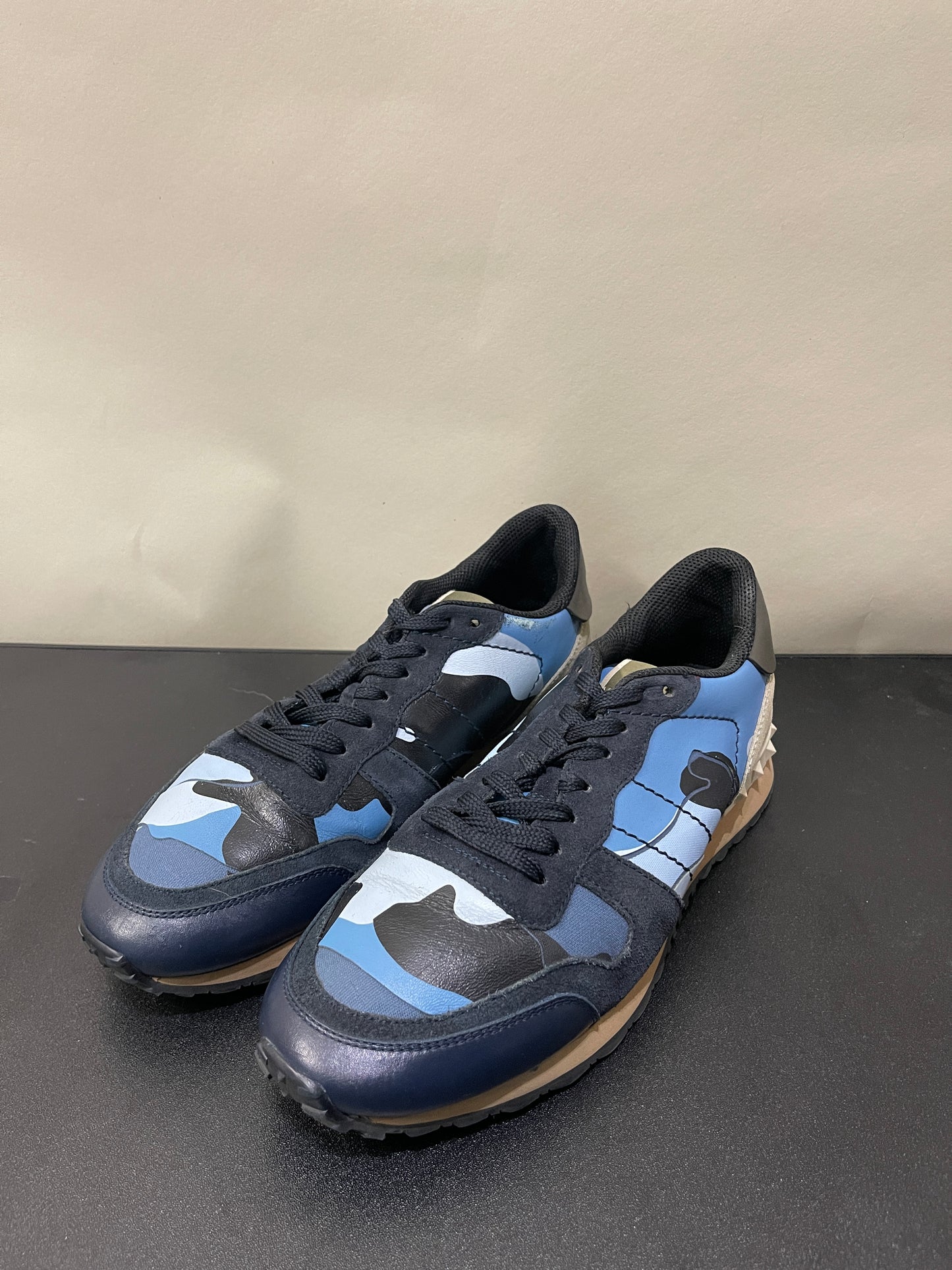 Valentino Blue Camo Rockrunner Sneakers 8 M / 9.5 W