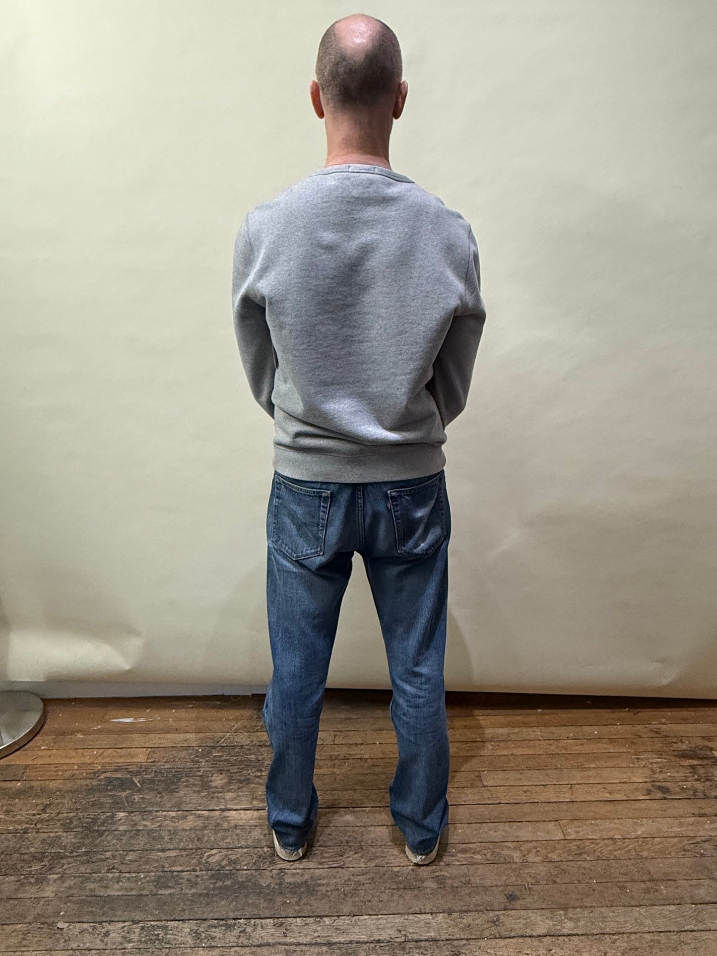 Burberry Heather Grey EKD Motif Cotton Sweatshirt