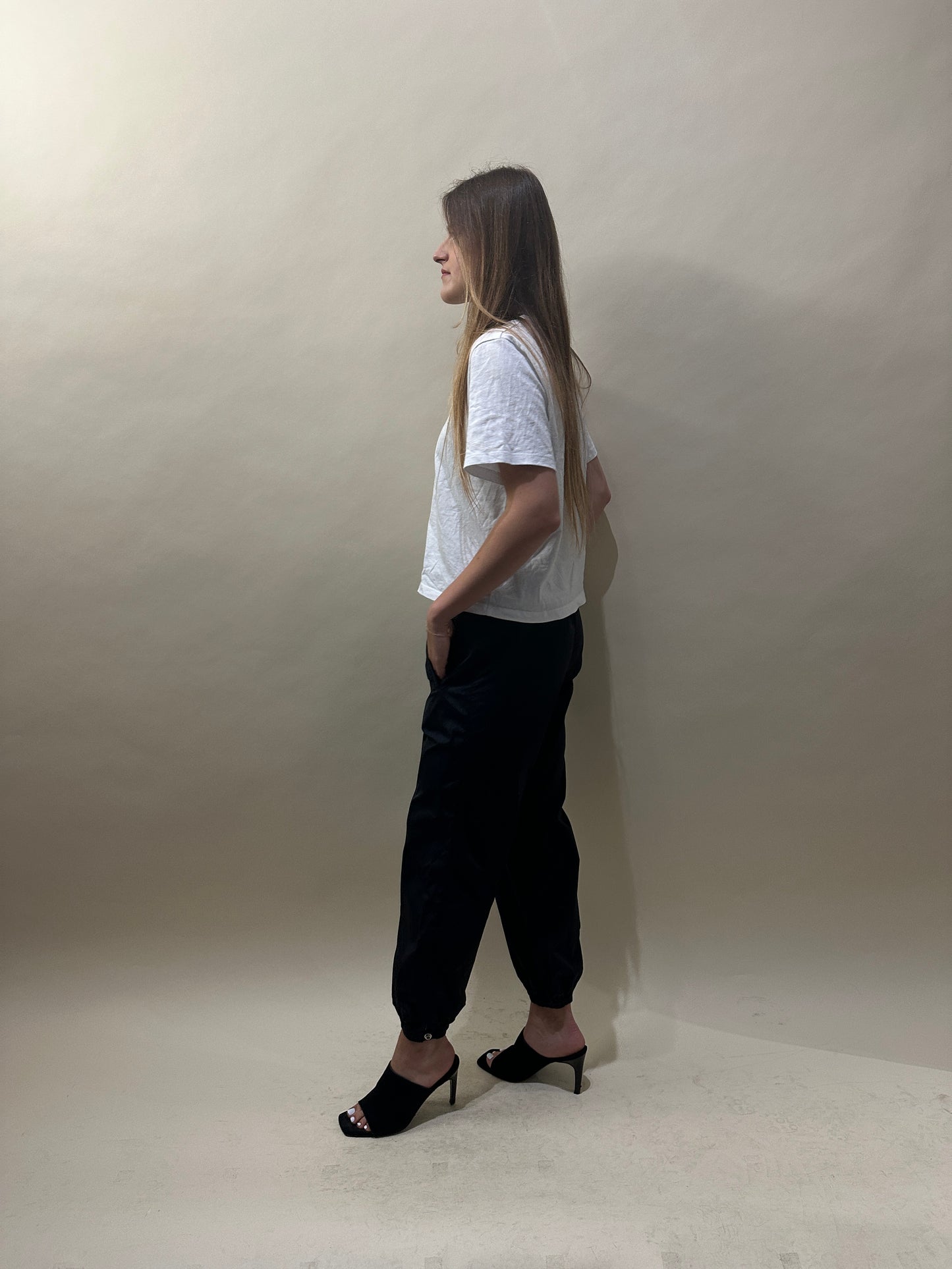 Balenciaga Navy Blue Nylon Track Pants Medium - M