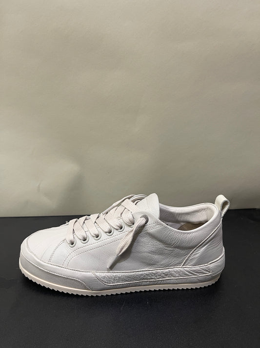 Represent Vintage White Crinkle Leather Alpha Wrap Sneakers 10.5 M / 12 W