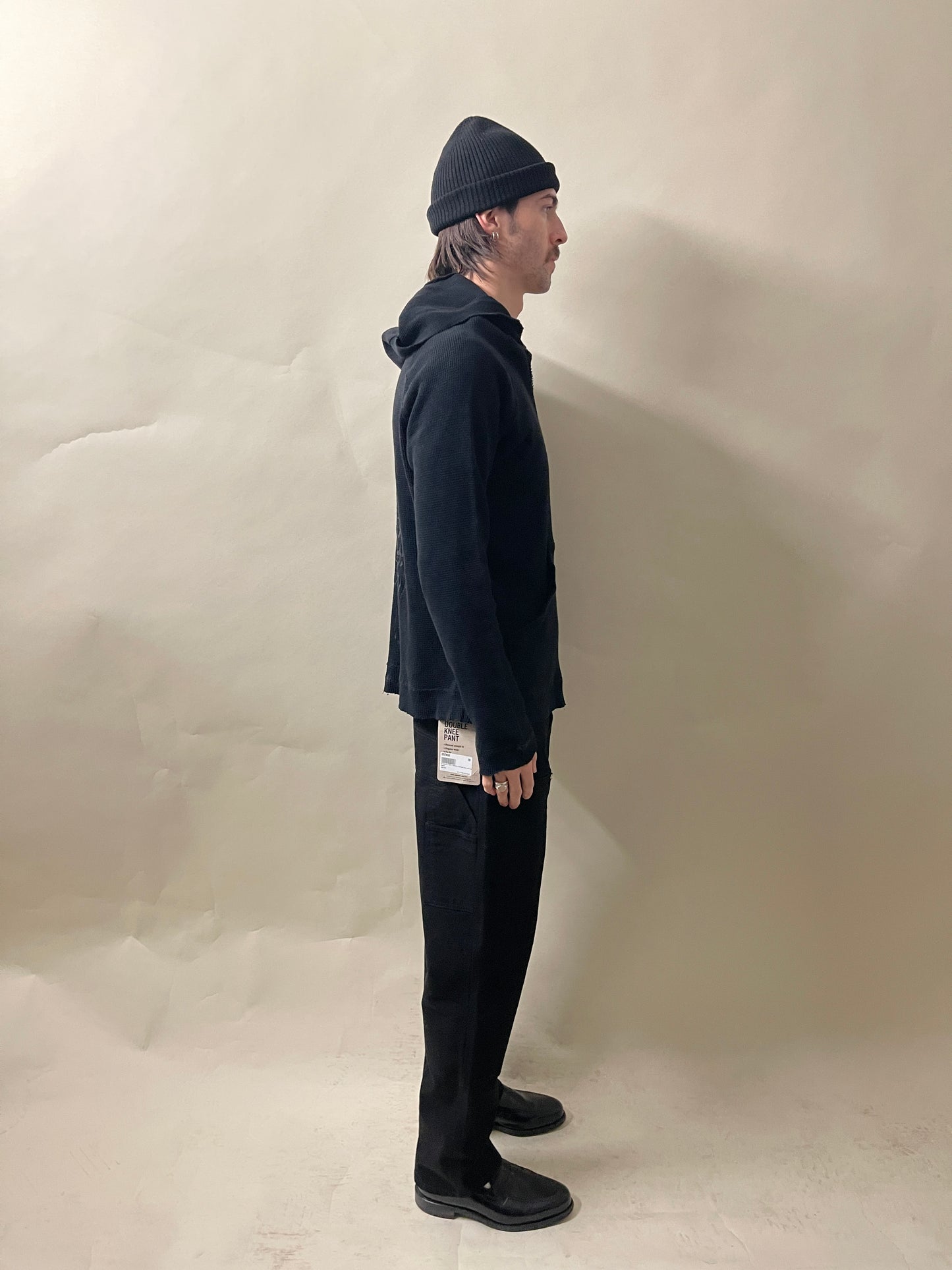 Chrome Hearts Black Cotton Thermal Horseshoe Hoodie Medium - M