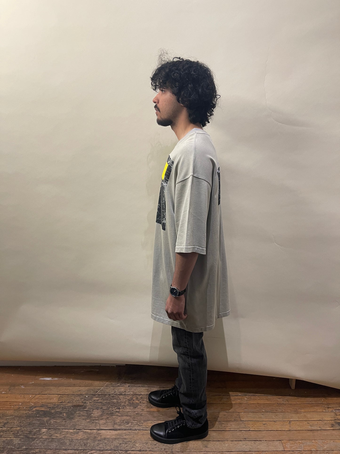 A-Cold-Wall Taupe/Green Abstract Graphic T-Shirt Extra Large - XL