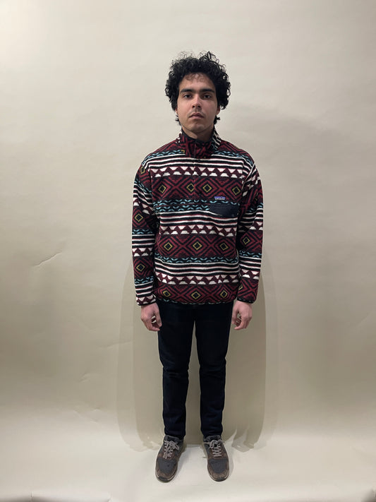 Patagonia Multicolour Synchilla Aztec Pattern Fleece Pullover Medium - M