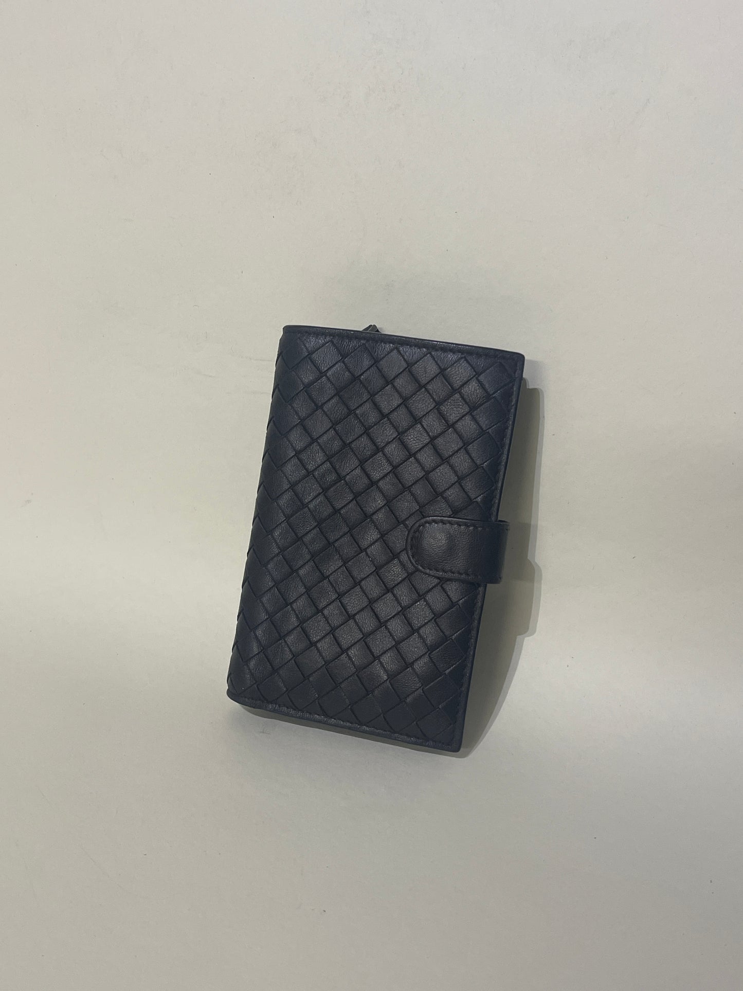 Bottega Veneta Dark Brown Intrecciato Leather Long Bifold Wallet