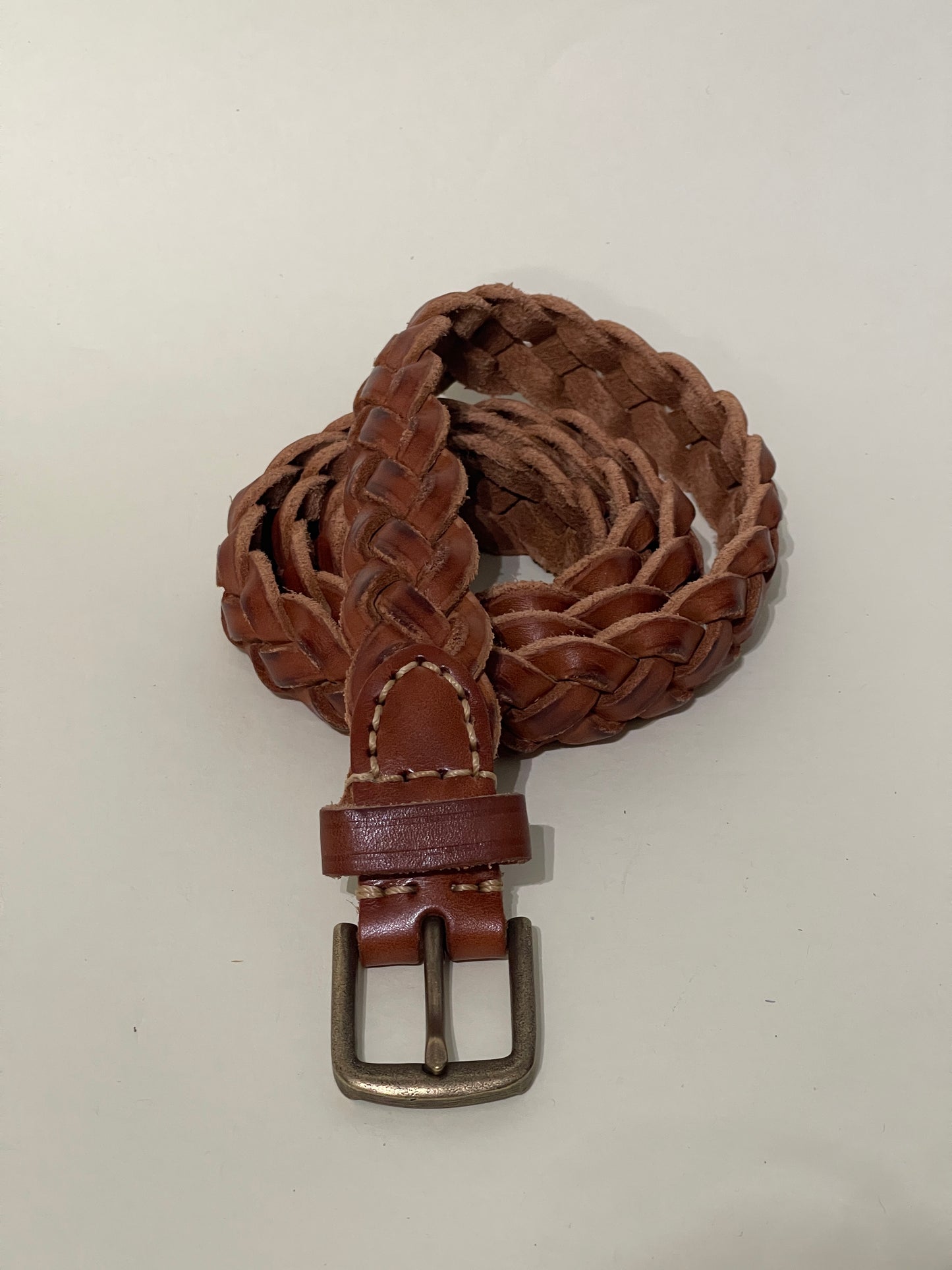 Handwoven Vegetable Tanned Cowhide Casual Belt