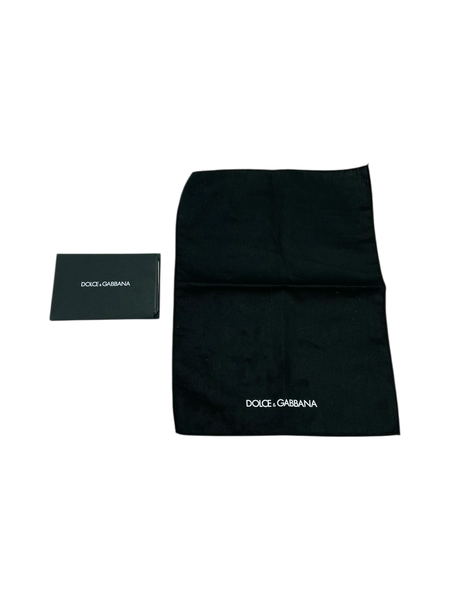 Dolce & Gabbana Black Grained Calfskin Plaque Logo Vertical Wallet