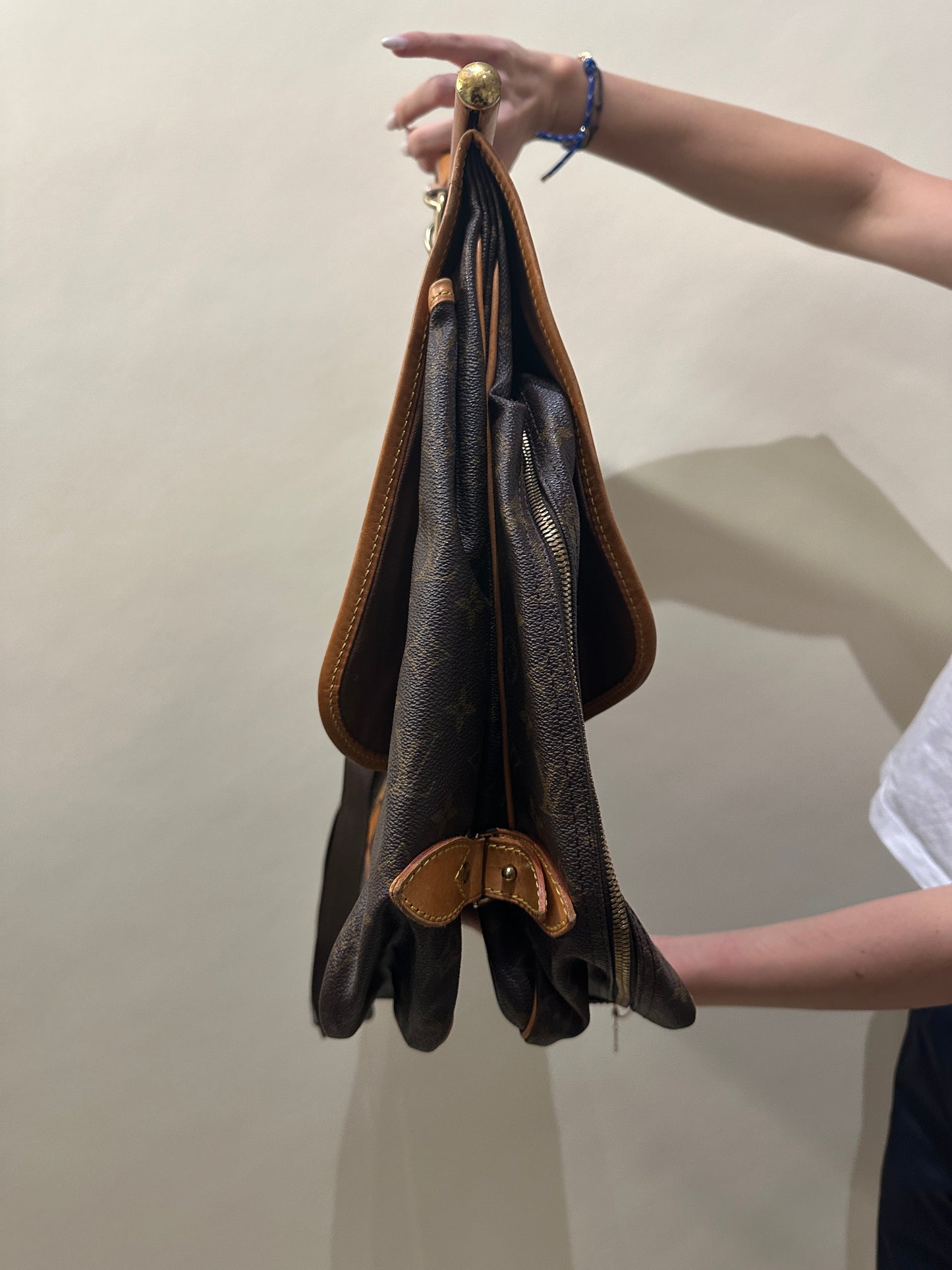 Louis Vuitton Brown Monogram Sac Chasse Hunting Bag