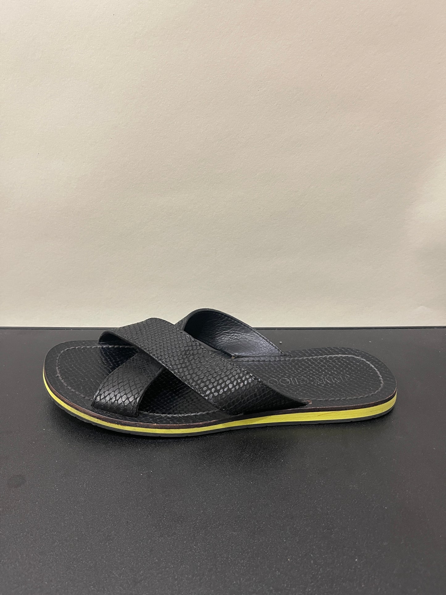 Jimmy Choo Black & Yellow Sandal