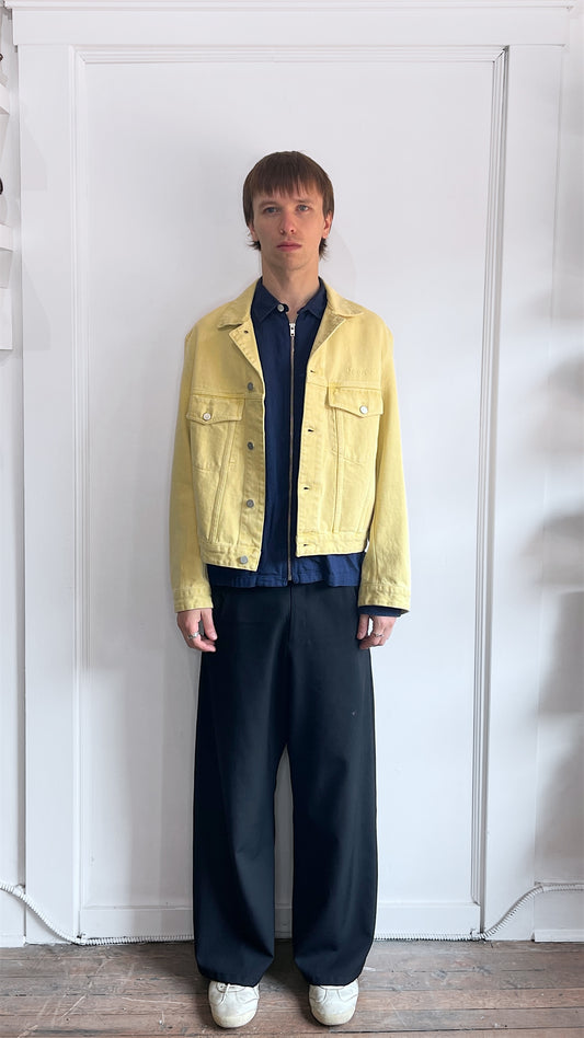 CMMN SWDN Yellow Cotton Twill Boris Jacket 36