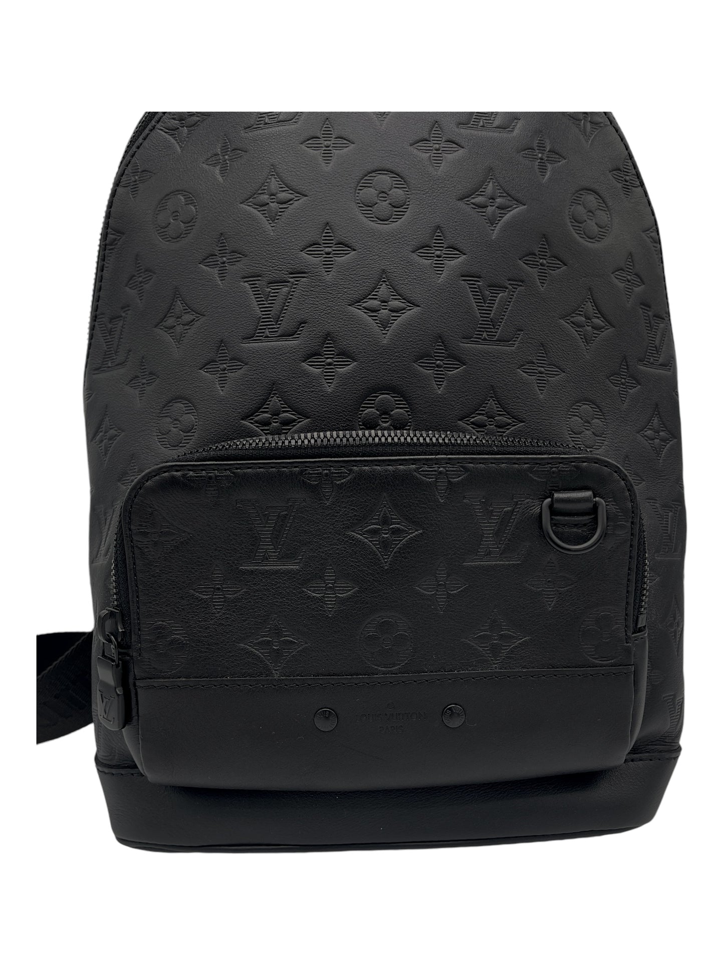 Louis Vuitton Black Leather Monogram Racer Sling Bag