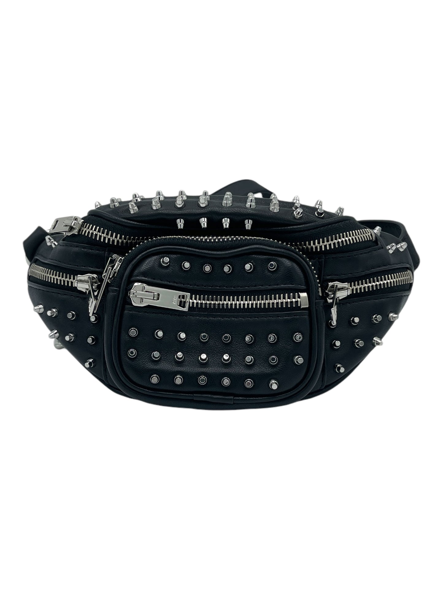 Alexander Wang Black Leather Attica Mini Cross Body Studded Bag