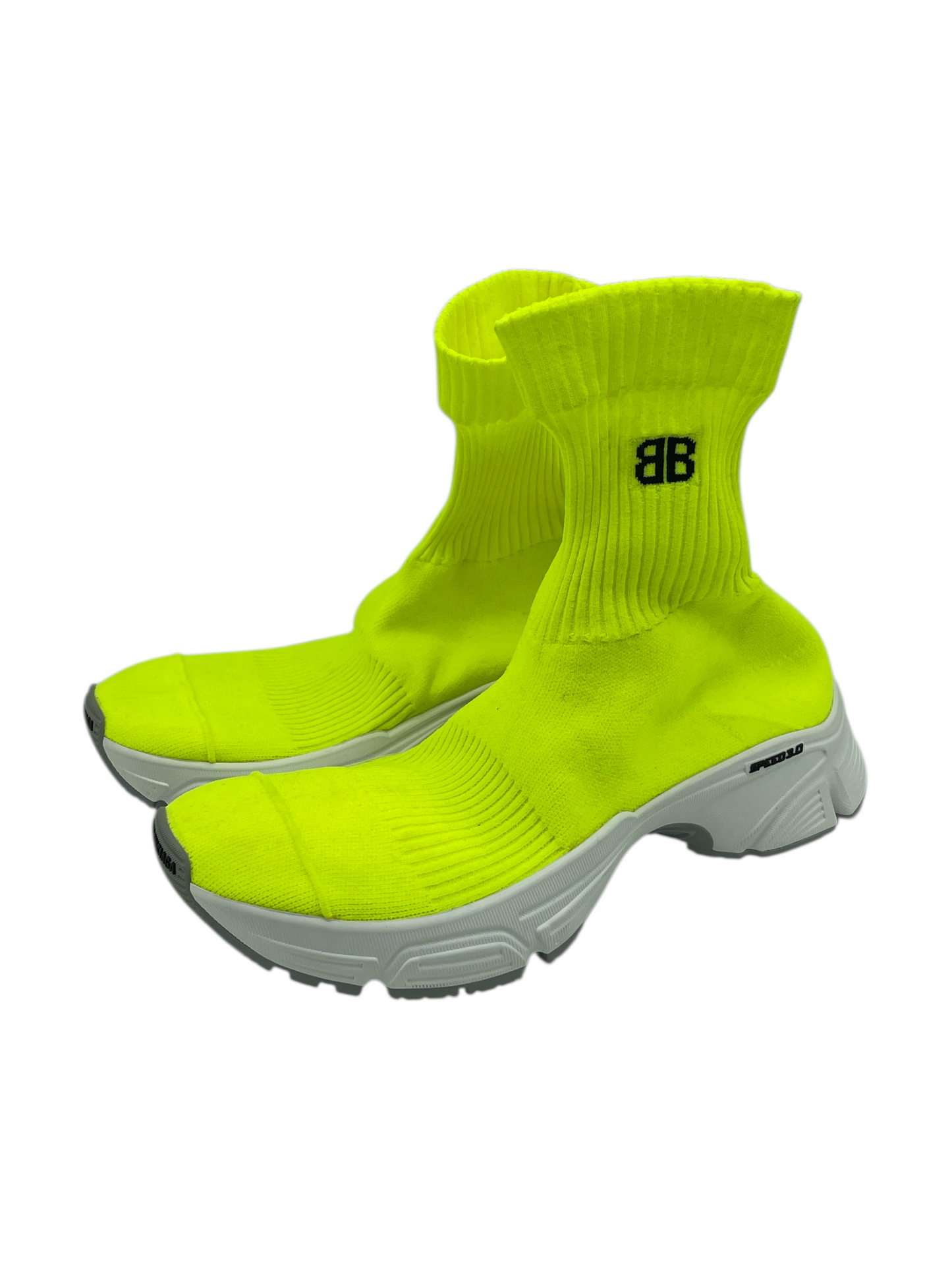Balenciaga Neon Green Recycled Knit Speed 3.0 5.5 M / 7 W