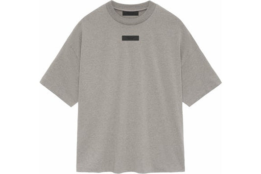 Essentials Fear of God Heather Grey Tab Detail Crewneck T-Shirt