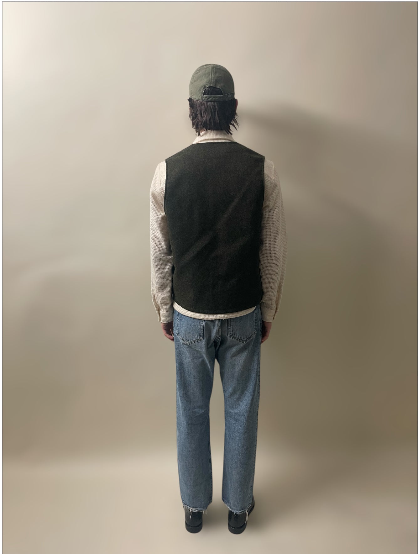 Filson Forest Green Wool Mackinaw Vest Medium - M