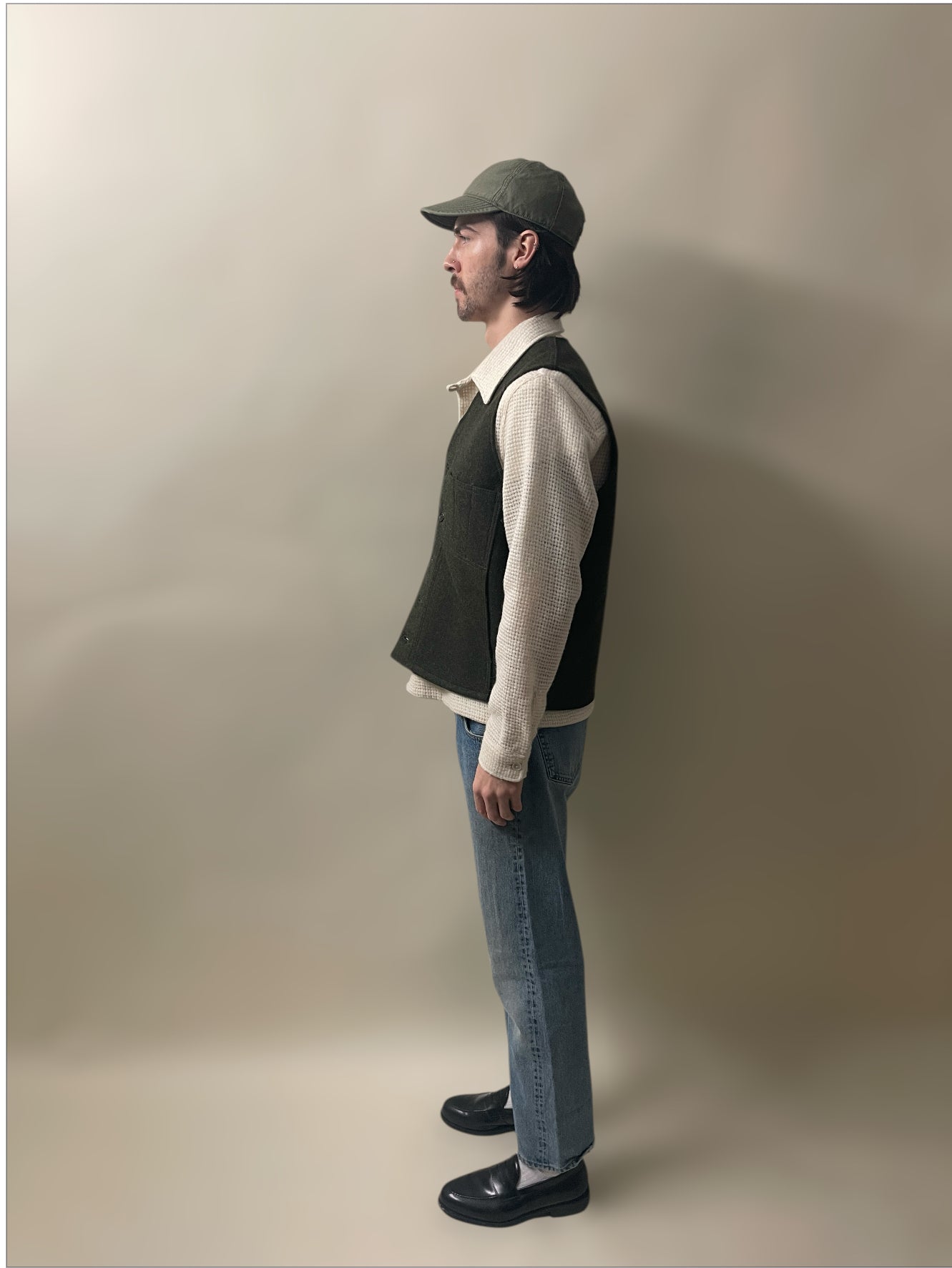 Filson Forest Green Wool Mackinaw Vest Medium - M