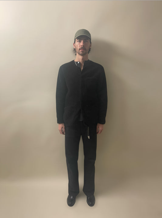 Kestin Black Polyester Fleece Chore Jacket Small - S