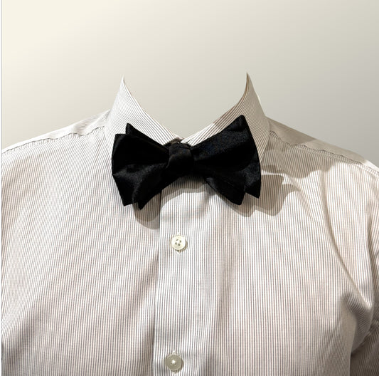 Black silk Bow Tie