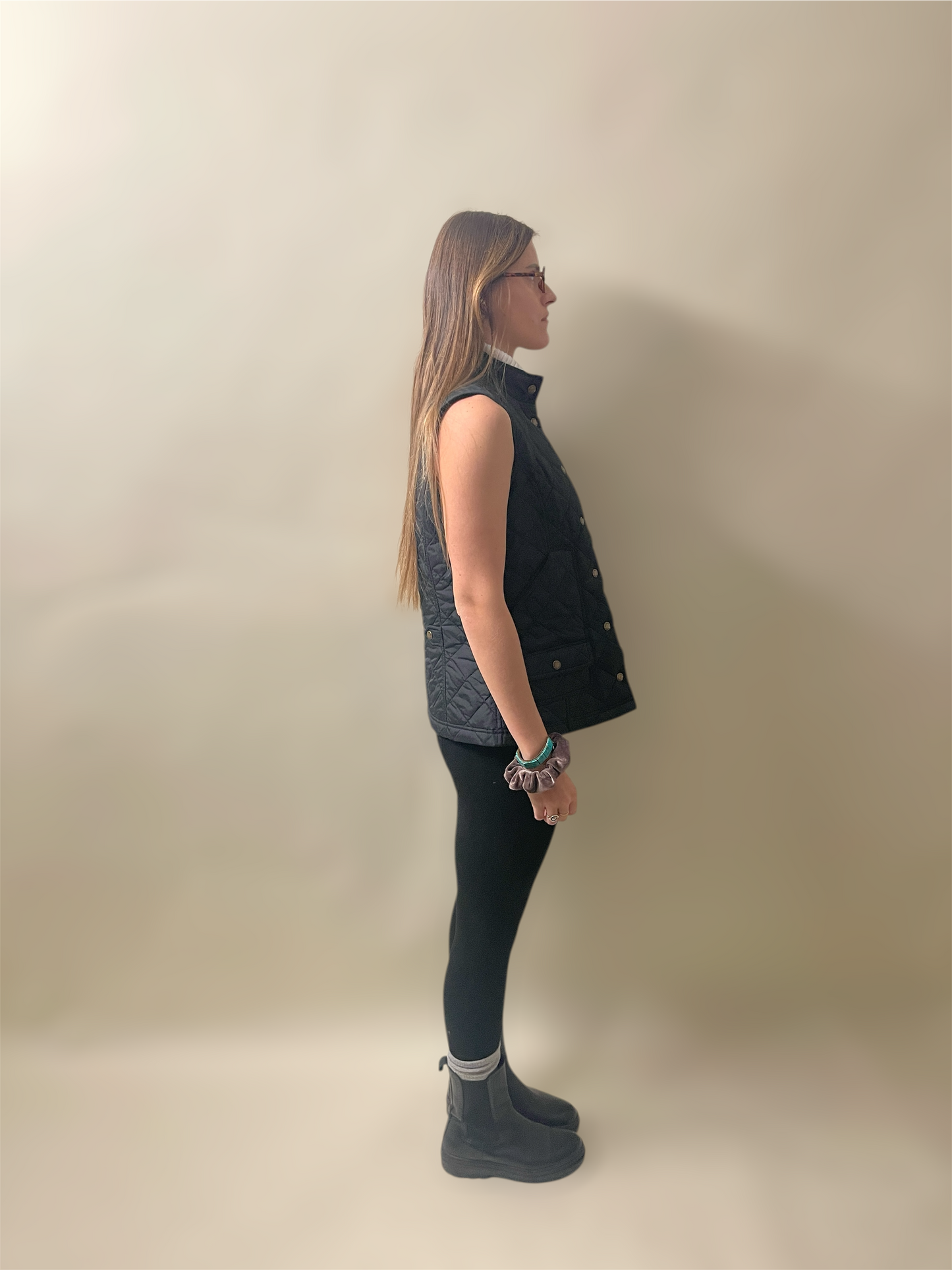 Filson Black Nylon Quilted Multi Pocket Vest Extra Small - XS