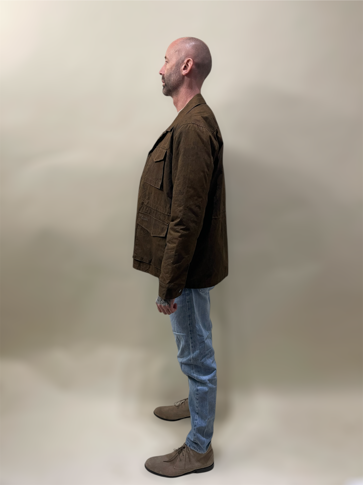 Forét Brown Cotton Hike Field Jacket Large - L