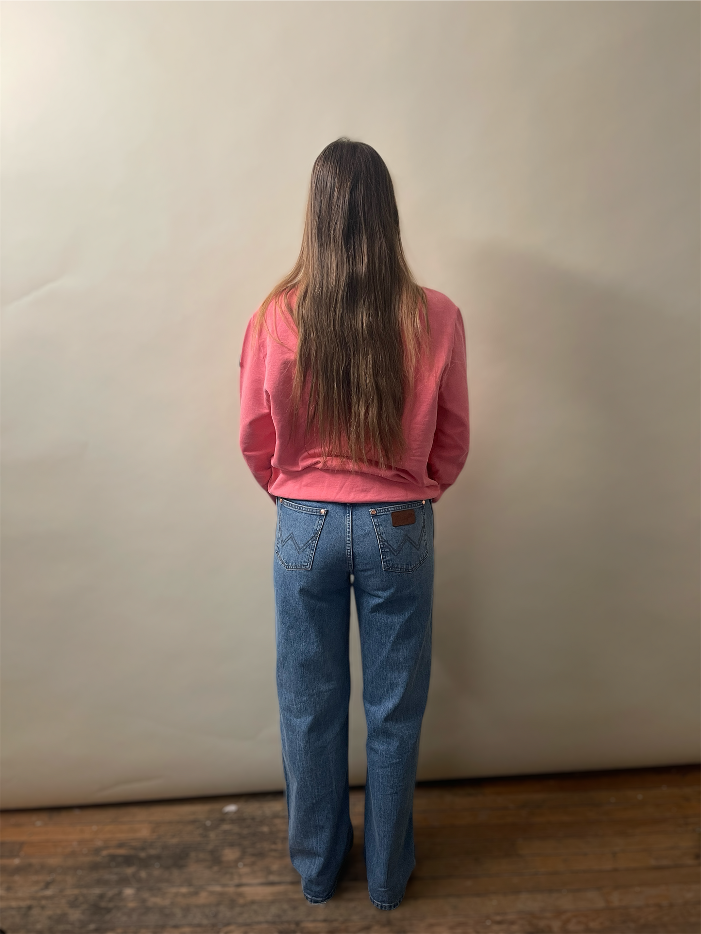 Moncler Bright Pink Fading Chest Logo Crewneck Sweater Medium - M